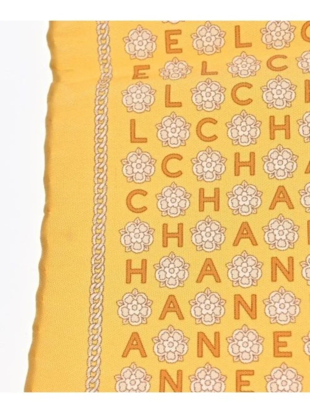 Chanel Bandana Scarf Yellow
